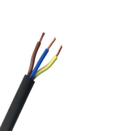 توب كيبل - كيبل مرن - مطاط - 3 خط - مقاس 2.5 مم - 450/750 فولت - أسود