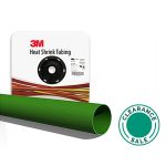 تصفية ثري إم - أنبوب انكماش حراري  FP-30 رفيع الجدار، بكرة 3/8 بوصة × 100 قدم، باللون الأخضر