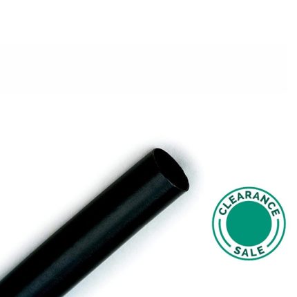 تصفية ثري إم - GTI-3000 أنابيب رقيقة الجدار قابلة للانكماش بالحرارة، النسبة: 3:1، 9/3 مم، قطعة 1 متر، أسود