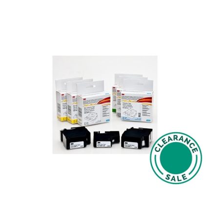 تصفية ثري إم - خرطوشة إعادة تعبئة الملصقات المحمولة، PLV-WHT-3/8، ملصق أسود وأبيض