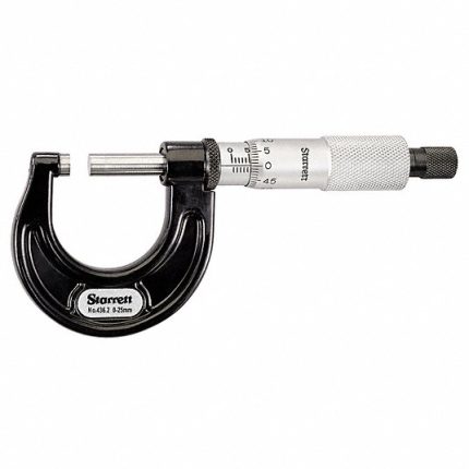 ميكرومتر عمق ميكانيك, ميكرومتر خارجي, المدى من 0 إلى 25 مم