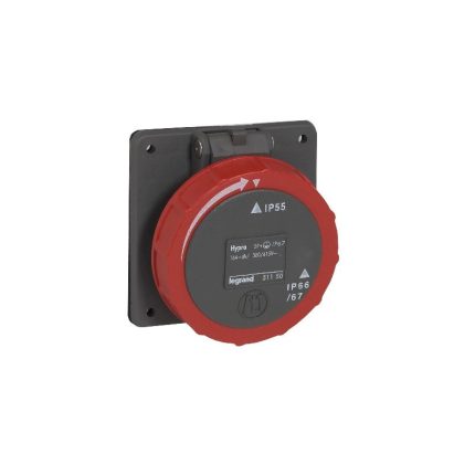 ليجراند - فيش صناعي 32 أمبير على لوحة - حماية 66/67 - 380/415 فولت - 3P+E