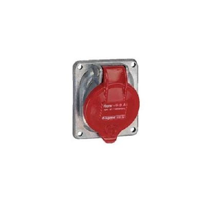 ليجراند - فيش صناعي 16 أمبير على لوحة - حماية 66/67 - 380/415 فولت - 3P+N+E - حديد