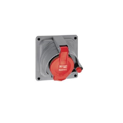 ليجراند - فيش صناعي 32 أمبير على لوحة - حماية 66/67 - 380/415 فولت - 3P+E - بلاستيك