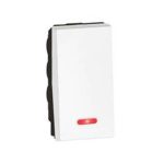 ⁦ليجراند - مفتاح مفرد مربع - 20 أمبير - 250 فولت - ثنائي القطب - خط واحد - 1 موديول - أبيض⁩ - الصورة ⁦2⁩