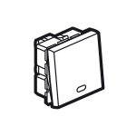 ليجراند - مفتاح مفرد مربع أرتيور - 20 أمبير - 250 فولت - مع بلمبة بيان - 2 خط - 2 موديول - أبيض