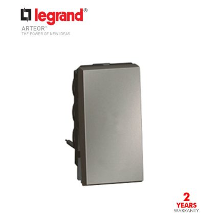 ليجراند - مفتاح جرس مربع 6 أمبير 2 خط 2 موديول - مغنيسيوم