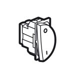 ليجراند - مفتاح يمين لمفتاح مزدوج أو ثلاثي دائري أرتيور - 20 أمبير - 250 فولت - 1 موديول - أبيض