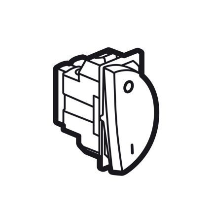 ليجراند - مفتاح يمين لمفتاح مزدوج أو ثلاثي دائري أرتيور - 20 أمبير - 250 فولت - 1 موديول - أبيض