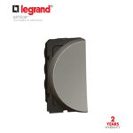 ليجراند - مفتاح يسار لمفتاح مزدوج أو ثلاثي دائري أرتيور - 10 أمبير - 250 فولت - 2 خط - 1 موديول - مغنيسيوم