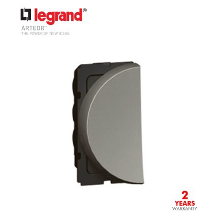 ليجراند - مفتاح يسار لمفتاح مزدوج أو ثلاثي دائري أرتيور - 10 أمبير - 250 فولت - 2 خط - 1 موديول - مغنيسيوم