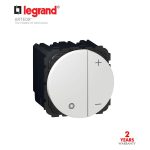 ليجراند - مفتاح ديمر أرتيور دائري - 2 موديول - أبيض