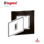 ليجراند - غطاء مربع أسود لامع 1 موديول - ايطالي/امريكي - أسود لامع