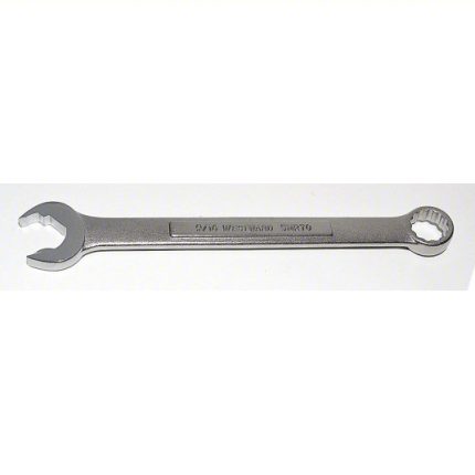 مفتاح ربط، ستيل، طبقة خارجية ناعمة من الساتان، حجم الرأس 9/16 بوصة، الطول الإجمالي 7 1/4 بوصة، رأس مائل