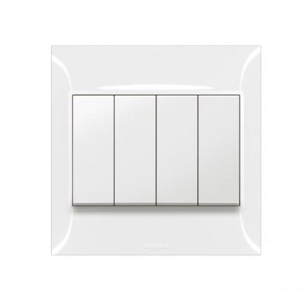 ليجراند - مفتاح رباعي - دركسون - 16 أمبير - 250 فولت - بلانكو إس - أبيض