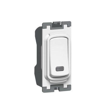 ليجراند - مفتاح 20 أمبير - 1 خط - 250 فولت - سينرجي أبيض - مع لمبة بيان - Grid