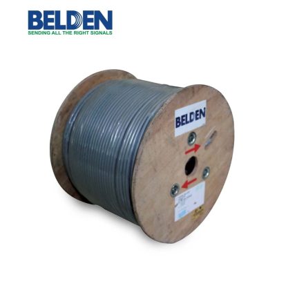 بلدن - كيبل شبكة - 8 خط - مقاس 23AWG - لون رمادي - 305 متر/اللفة - CAT-6 F/UTP SCU/PE/LSNH