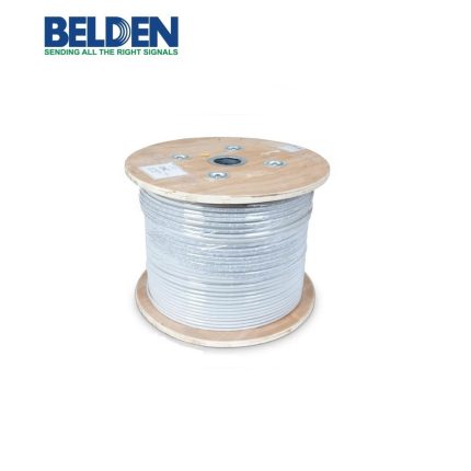 بلدن - كيبل شبكة - 8 خط - مقاس 23AWG - لون رمادي - 305 متر/اللفة - CAT 6 U/UTP SCU/UNSHLD/PE/PVC