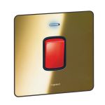 ليجراند - مفتاح مكيف سينرجي - 45 أمبير - 250 فولت - Sleek - مع لمبة بيان