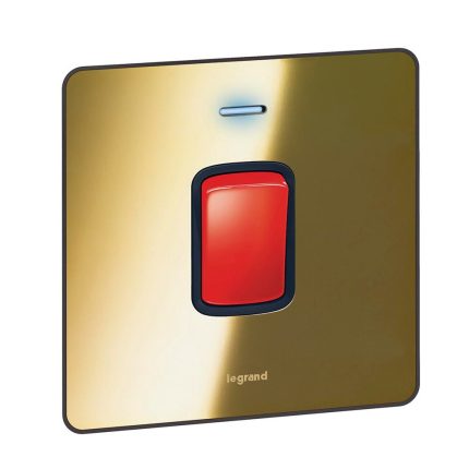 ليجراند - مفتاح مكيف سينرجي - 45 أمبير - 250 فولت - Sleek - مع لمبة بيان