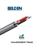 بلدن - كيبل تحكم - 3 خط - مقاس 18AWG - لون رمادي - 305 متر/اللفة - AUDIO INSTR TCU/PE/FS/PVC