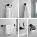 ⁦طقم اكسسوار حمام هيدرو اسود⁩ - الصورة ⁦4⁩