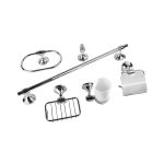 ⁦طقم اكسسوار حمام هيدرو كروم⁩ - الصورة ⁦4⁩