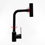 ⁦خلاط مطبخ متعدد الاتجاهات اسود⁩ - الصورة ⁦6⁩