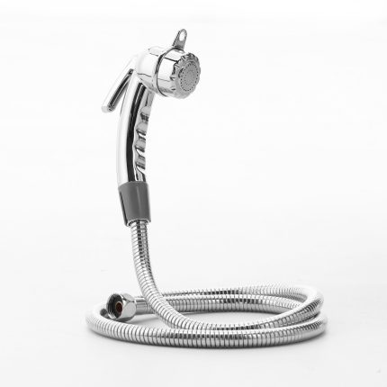 شطاف حمام مع خرطوم ( كروم )