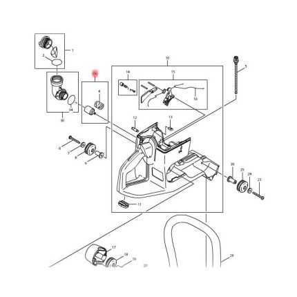 رأس شفط كامل، للموديلات DPC6400, DPC7000