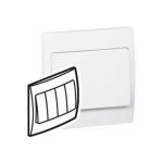 ليجراند - مفتاح ثلاثي ماليا - خط واحد - 10 أمبير - 250 فولت - أبيض