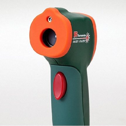 مقياس حرارة بالأشعة تحت الحمراء ذو شاشة LCD بإضاءة خلفية و رؤية ليزر بنقطة واحدة - الأشعة تحت الحمراء 6XFV4