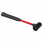 ⁦مطرقة بمقدمة ناعمة، وزن الرأس 8 أوقية، القطر 1 بوصة، الطول الإجمالي 12 بوصة، أطراف قابلة للاستبدال ، مقبض من الفايبر جلاس⁩ - الصورة ⁦3⁩