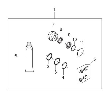 طقم صيانة و تشحيم, مناسب لـ HM1100 ، HM1100C