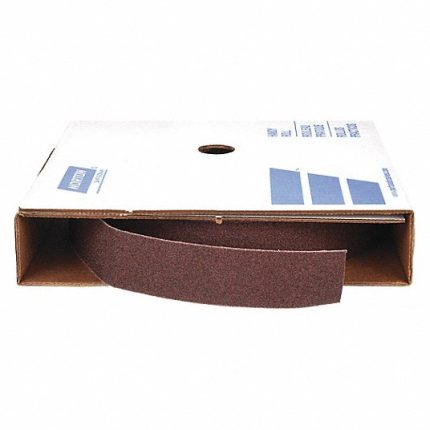 رول صنفرة، ناعمة جداً، أكسيد الألومنيوم، درجة الخشونة 320، الطول 150 قدم، العرض 2 بوصة، قماش