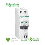 شنايدر - قاطع حماية من التسريب الأرضي - Acti9 iC60H2, Earth Leakage, 2P, C Curve, 10A, 30mA, 240 V