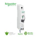 شنايدر - قاطع حماية من التسريب الأرضي - Acti9 iC60H, Earth Leakage, 1P + N, C Curve, 32A, 100mA, 240 V