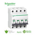 شنايدر - قاطع فرعي 4 خط - 6 أمبير - Acti9 iC60H, 4P, 6A, B Curve