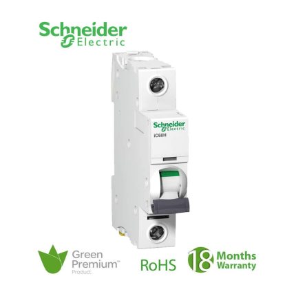 شنايدر - قاطع فرعي 1 خط - 25 أمبير - Acti9 iC60H, 1P, 25A, C Curve