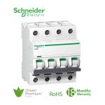 شنايدر - قاطع فرعي 4 خط - 20 أمبير - Acti9 iC60H, 4P, 20A, C Curve