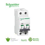 شنايدر - قاطع فرعي 2 خط - 40 أمبير - Acti9 iC60H, 2P, 40A, D Curve