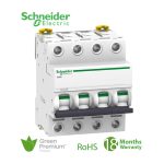 شنايدر - قاطع تيار مصغر iC60L، 4 Pole، 20A، منحنى C