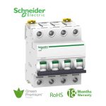 شنايدر - قاطع فرعي 4 خط - 16 أمبير - Acti9 iC60L, 4P, 16A, C Curve