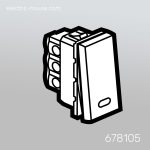 ليجراند - مفتاح 10 أمبير مع لمبة بيان