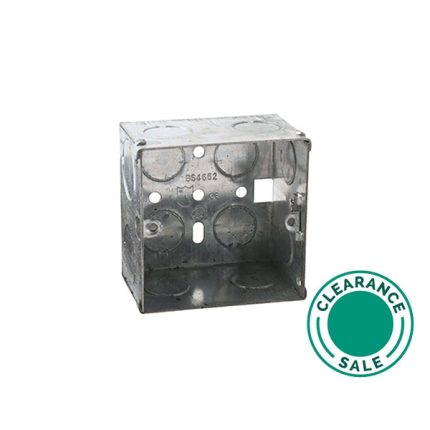 تصفية المنتجات الأخرى -صندوق، معدني، BS، 7x7، عمق 35 ملم