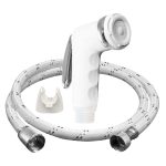 ⁦شطاف حمام مع خرطوم (  كروم أبيض )⁩ - الصورة ⁦5⁩