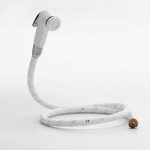 شطاف حمام مع خرطوم (  كروم أبيض )