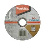 عجلات قطع رقيقة - مركز مسطح (سلسلة B) للحديد والاستانلس ستيل والألمنيوم والنحاس ، 125 × 1.0 × 22.23 مم ، خشونة A60T