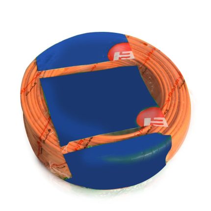 بحرة - سلك كهربائي نحاس مرن - المواصفات البريطانية - NYA - مقاس 2.5 مم - برتقالي - 450/750 فولت - 91.44 متر