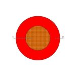 بحرة - سلك بناء نحاس، LS0H-XL، مقاس 2.5 مم ،H07Z-R، RM، أحمر،  450/750 فولت، BS EN 50525-3-41 (سابقًا BS 7211:1998)، 500 متر